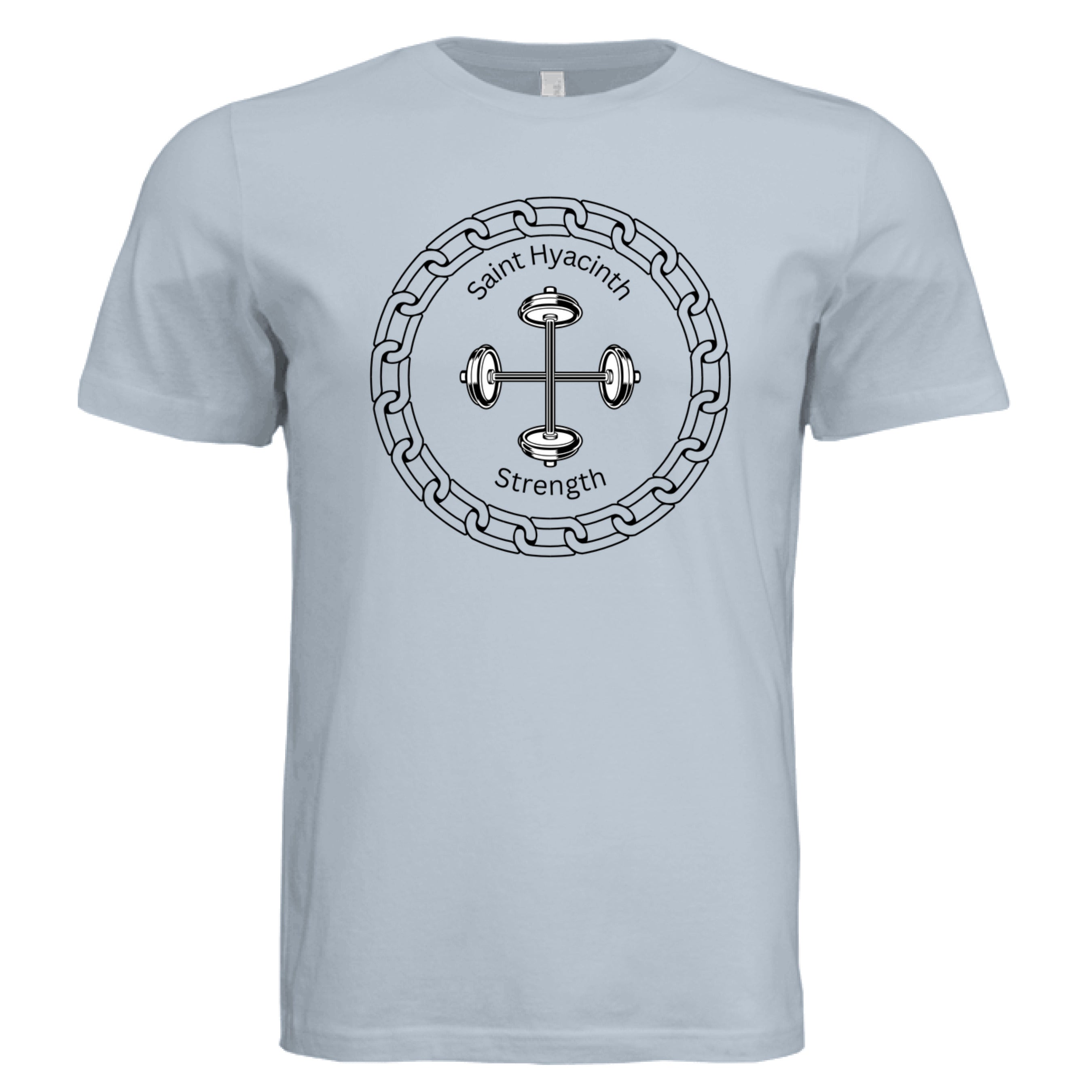 Solid Carolina Blue Triblend - FRONT